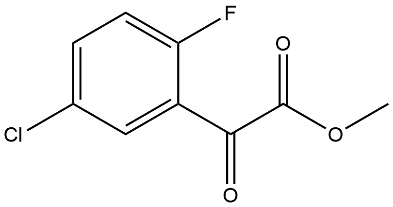 Methyl 5-chloro-2-fluoro-α-oxobenzeneacetate Structure