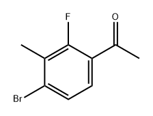 Ethanone, 1-(4-bromo-2-fluoro-3-methylphenyl)- Structure