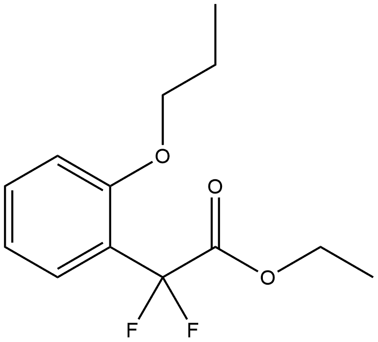 Ethyl α,α-difluoro-2-propoxybenzeneacetate Structure