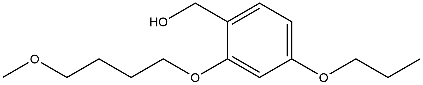 2-(4-Methoxybutoxy)-4-propoxybenzenemethanol Structure