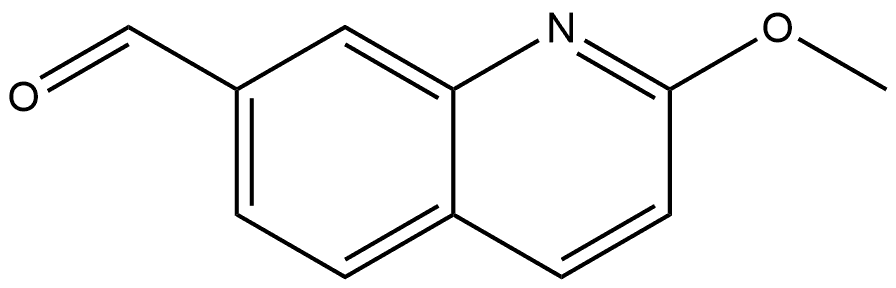 2-Methoxy-7-quinolinecarboxaldehyde Structure