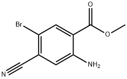 Methyl 2-amino-5-bromo-4-cyanobenzoate Structure