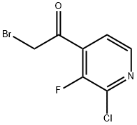 4-(Bromoacetyl)- 2-chloro-3-fluoropyridine Structure