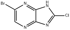 6-bromo-2-chloro-1H-imidazo[4,5-b]pyrazine Structure