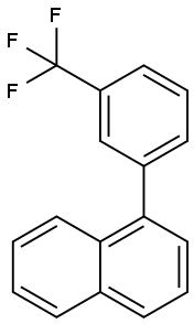 1-(3-(Trifluoromethyl)phenyl)naphthalene Structure