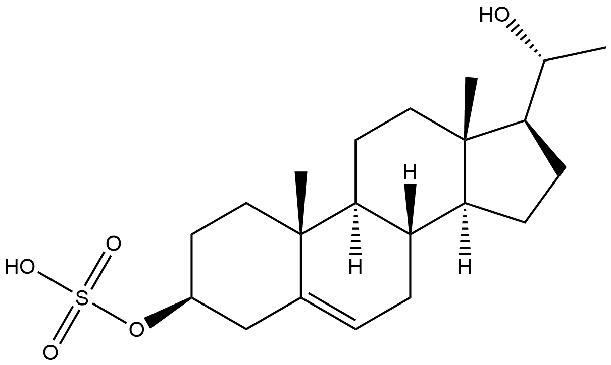 Pregn-5-ene-3,20-diol, 3-(hydrogen sulfate), (3β,20R)- (9CI) Structure