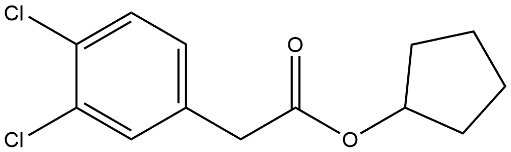 Cyclopentyl 3,4-dichlorobenzeneacetate Structure