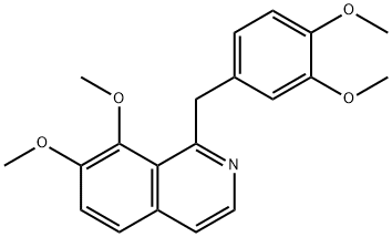 Isoquinoline, 1-[(3,4-dimethoxyphenyl)methyl]-7,8-dimethoxy- Structure