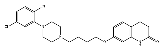 2(1H)-Quinolinone, 7-[4-[4-(2,5-dichlorophenyl)-1-piperazinyl]butoxy]-3,4-dihydro- Structure