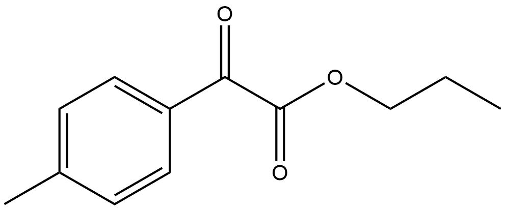 Propyl 4-methyl-α-oxobenzeneacetate Structure