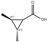 Cyclopropanecarboxylic acid, 2,3-dimethyl-, (2R,3R)-rel- Structure
