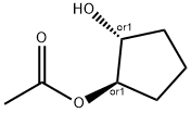 1,2-Cyclopentanediol, 1-acetate, (1R,2R)-rel- Structure