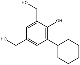 1,3-Benzenedimethanol, 5-cyclohexyl-4-hydroxy- Structure