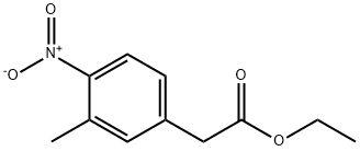Benzeneacetic acid, 3-methyl-4-nitro-, ethyl ester Structure
