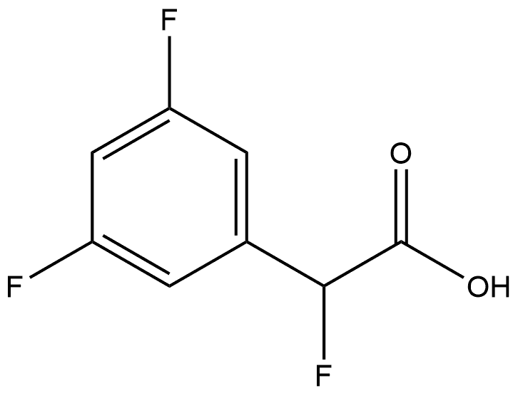 2-(3,5-Difluorophenyl)-2-fluoroacetic acid Structure