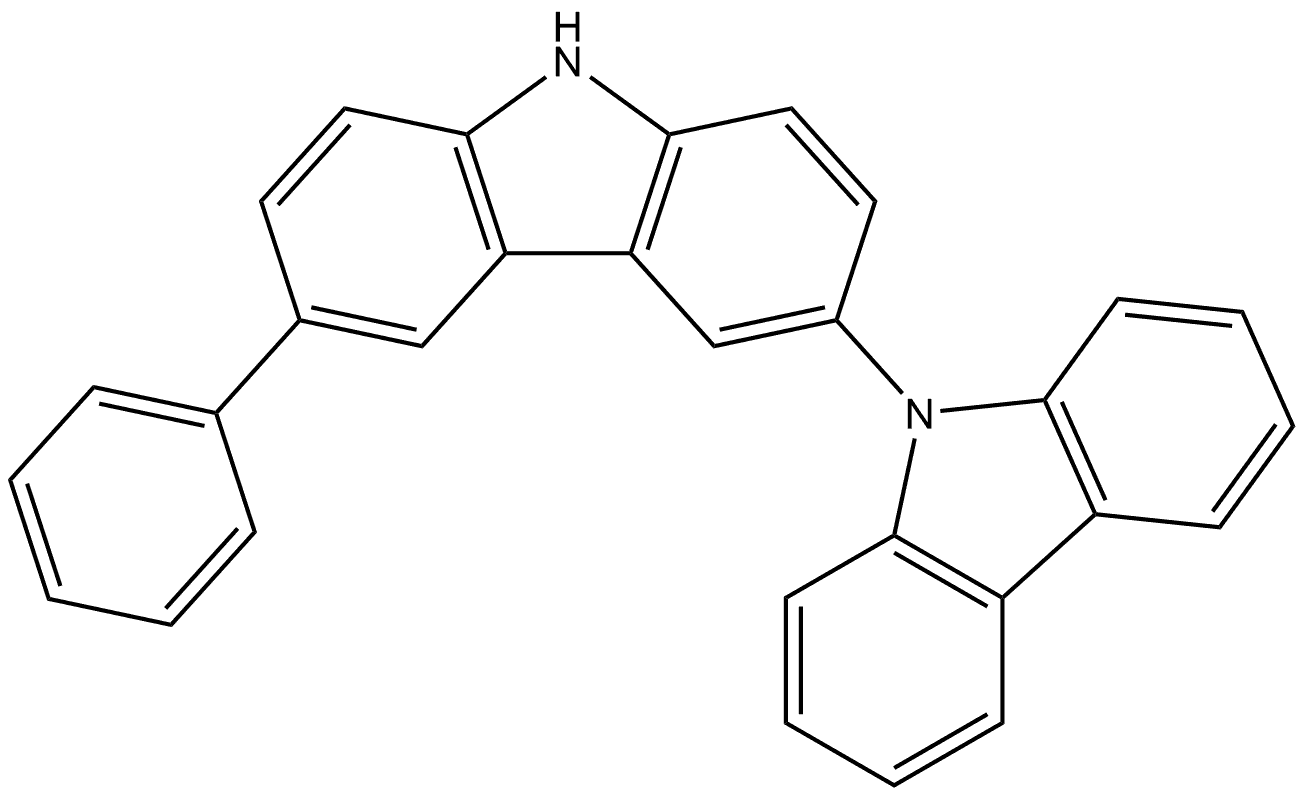 6-Phenyl-3,9′-bi-9H-carbazole Structure
