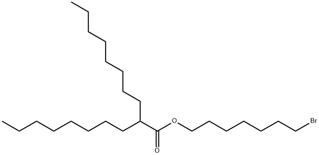 Decanoic acid, 2-octyl-, 7-bromoheptyl ester Structure