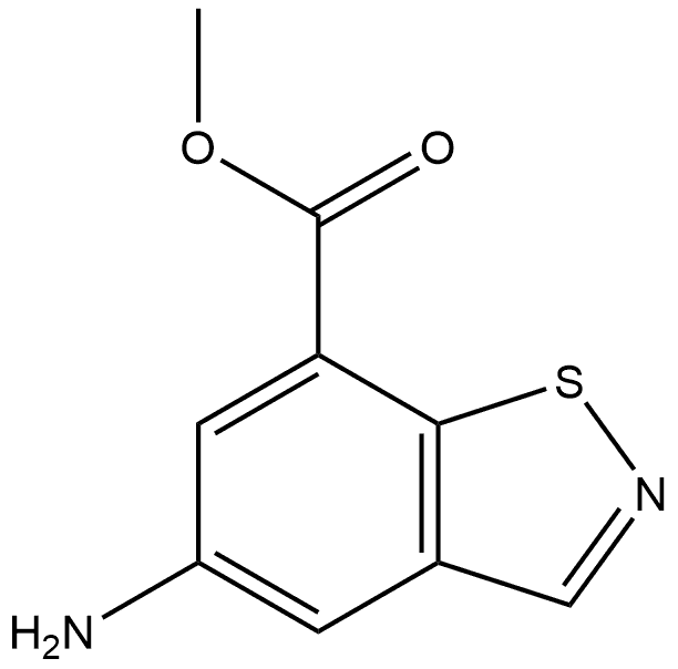 methyl 5-aminobenzo[d]isothiazole-7-carboxylate Structure