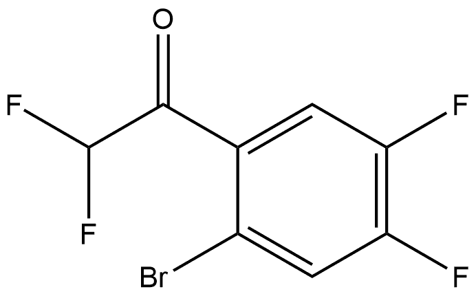 1-(2-Bromo-4,5-difluorophenyl)-2,2-difluoroethanone Structure