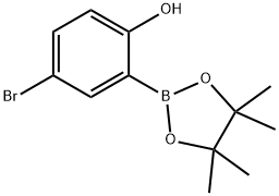 4-Bromo-2-(4,4,5,5-tetramethyl-1,3,2-dioxaborolan-2-yl)phenol Structure