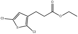 ethyl 3-(2,5-dichlorothiophen-3-yl)propanoate Structure