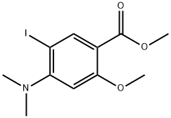 methyl 4-(dimethylamino)-5-iodo-2-methoxybenzoate Structure