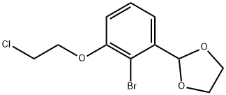 1,3-Dioxolane, 2-[2-bromo-3-(2-chloroethoxy)phenyl]- Structure