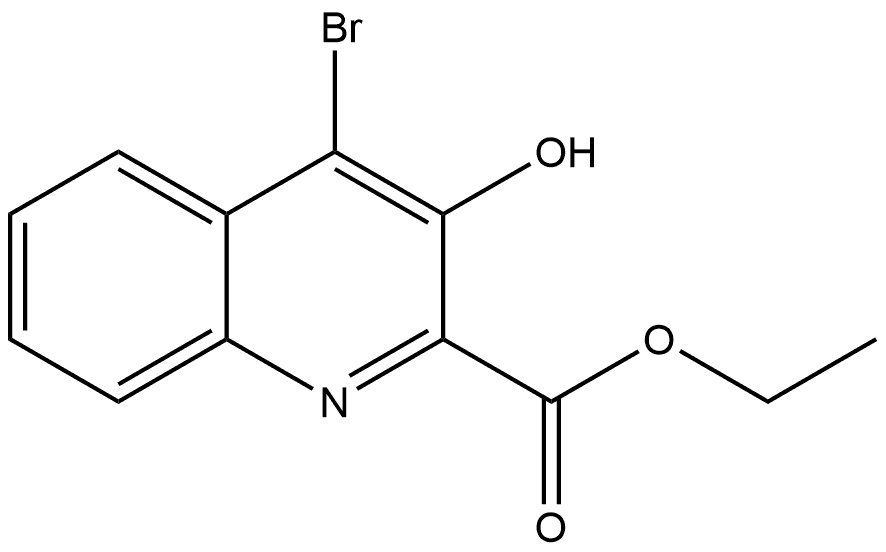 ethyl 4-bromo-3-hydroxyquinoline-2-carboxylate Structure