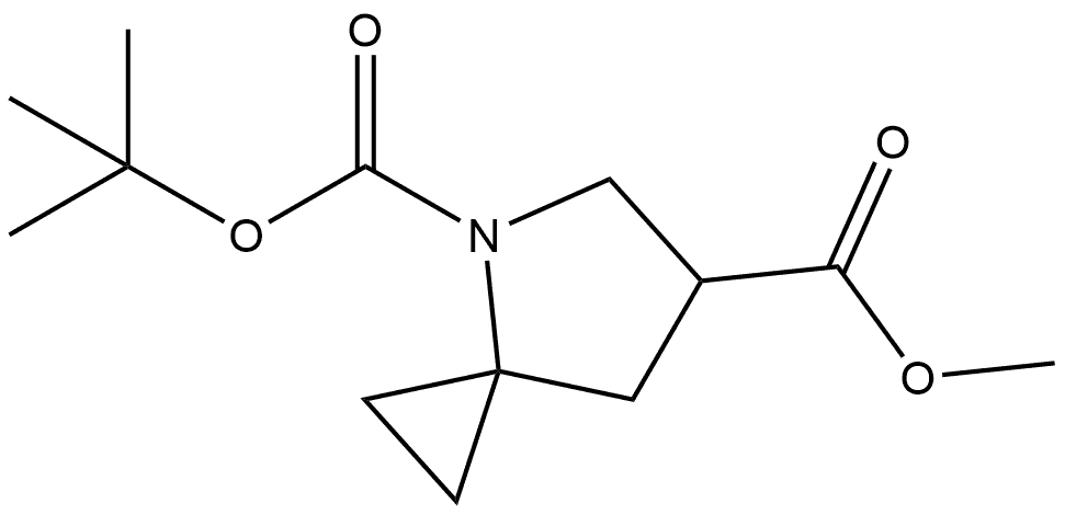 4-(1,1-Dimethylethyl) 6-methyl 4-azaspiro[2.4]heptane-4,6-dicarboxylate Structure