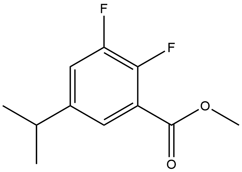Methyl 2,3-difluoro-5-(1-methylethyl)benzoate Structure
