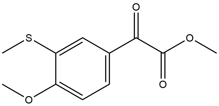 Methyl 4-methoxy-3-(methylthio)-α-oxobenzeneacetate Structure