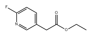 3-Pyridineacetic acid, 6-fluoro-, ethyl ester Structure