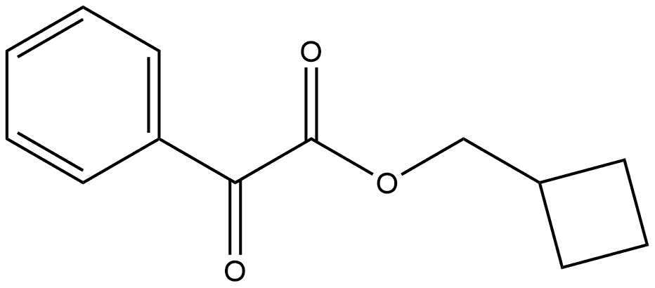 Cyclobutylmethyl α-oxobenzeneacetate Structure