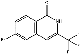 6-bromo-3-(trifluoromethyl)-1,2-dihydroisoquinoli n-1-one Structure