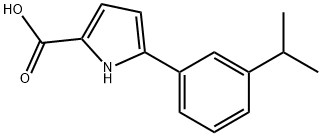 1H-Pyrrole-2-carboxylic acid, 5-[3-(1-methylethyl)phenyl]- Structure