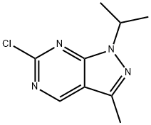 1H-Pyrazolo[3,4-d]pyrimidine, 6-chloro-3-methyl-1-(1-methylethyl)- Structure