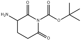 1-Piperidinecarboxylic acid, 3-amino-2,6-dioxo-, 1,1-dimethylethyl ester Structure