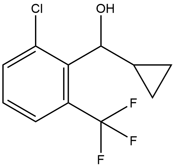2-Chloro-α-cyclopropyl-6-(trifluoromethyl)benzenemethanol Structure