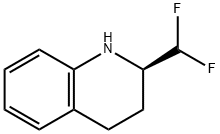 Quinoline, 2-(difluoromethyl)-1,2,3,4-tetrahydro-, (2R)- Structure