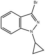 3-bromo-1-cyclopropyl-1H-indazole Structure