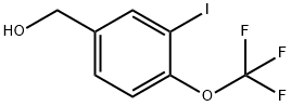 3-Iodo-4-(trifluoromethoxy)benzyl alcohol Structure