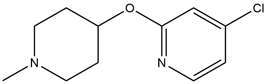 4-Chloro-2-[(1-methyl-4-piperidinyl)oxy]pyridine Structure