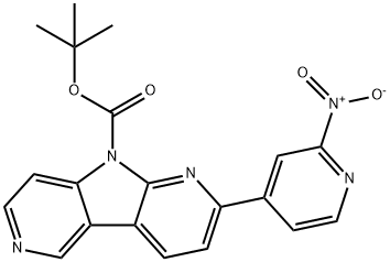 tert-butyl 11-(2-nitropyridin-4-yl)-4,8,10-triazatricyclo[7.4.0.0 ,]trideca-1(9),2(7),3,5,10,12-hexaene-8-carboxylat e Structure
