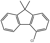 9H-Fluorene, 4-chloro-9,9-dimethyl- Structure