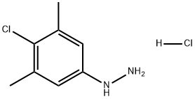 Hydrazine, (4-chloro-3,5-dimethylphenyl)-, hydrochloride (1:1) Structure
