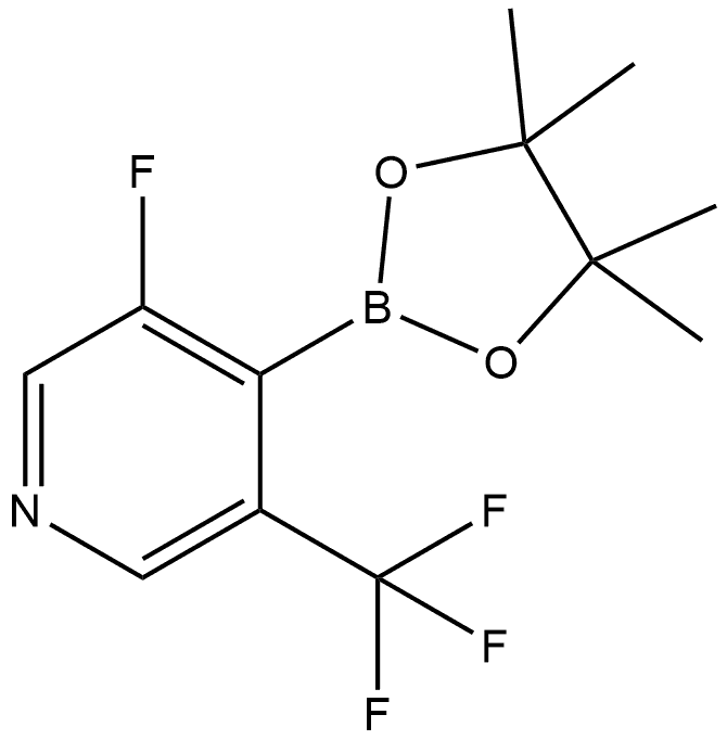 3-Fluoro-4-(4,4,5,5-tetramethyl-1,3,2-dioxaborolan-2-yl)-5-(trifluoromethyl)p... Structure
