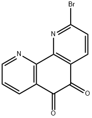 1,10-Phenanthroline-5,6-dione, 2-bromo- Structure