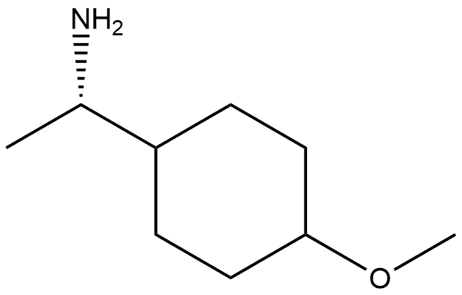 Cyclohexanemethanamine, 4-methoxy-α-methyl-, (αS)- Structure