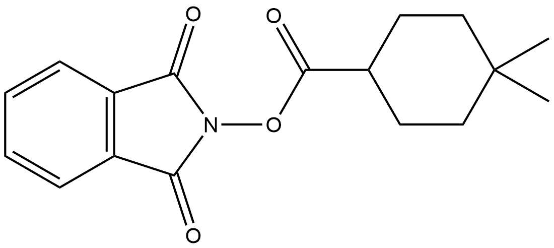 1,3-Dihydro-1,3-dioxo-2H-isoindol-2-yl 4,4-dimethylcyclohexanecarboxylate Structure
