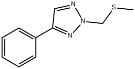 2-[(methylsulfanyl)methyl]-4-phenyl-2H-1,2,3-triaz ole Structure
